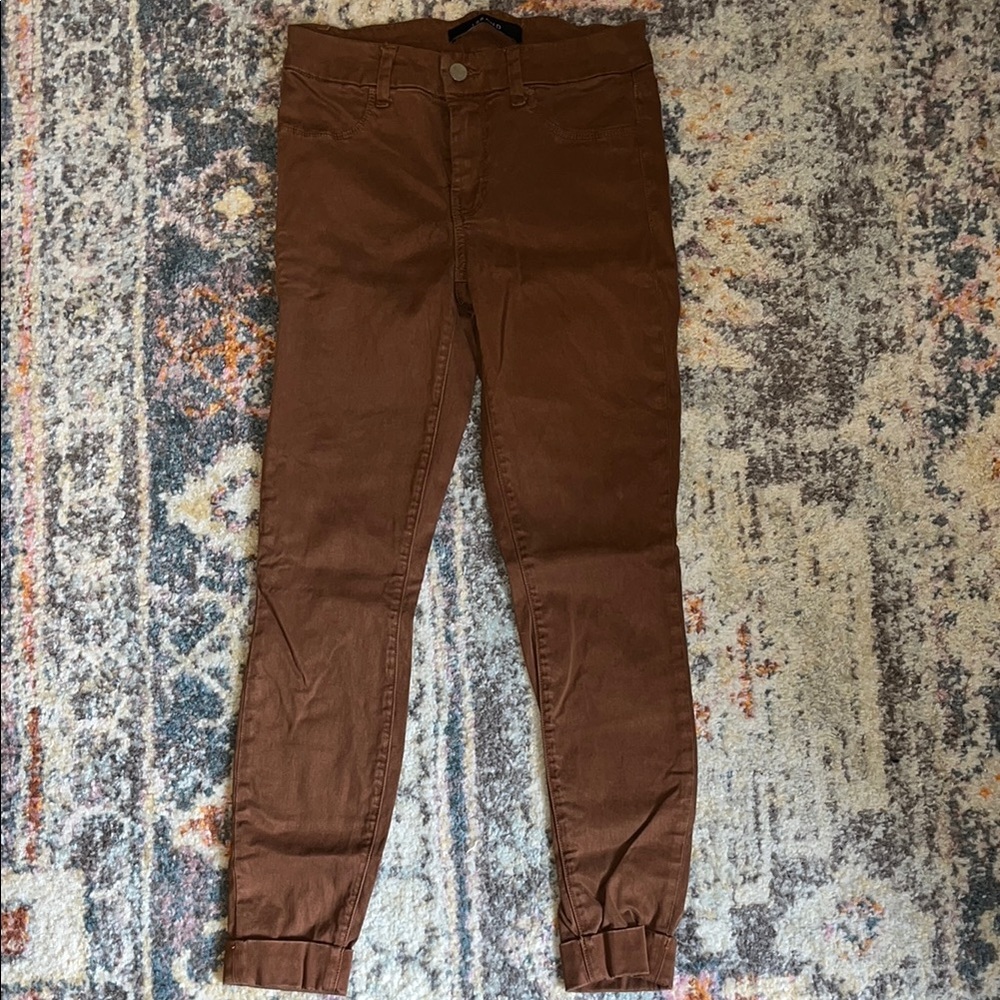 Jbrand Brown Skinny Pants
